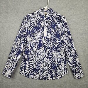 J.CREW Stretch Men's Slim Floral Printed Long Sleeve Shirt Size M NEW